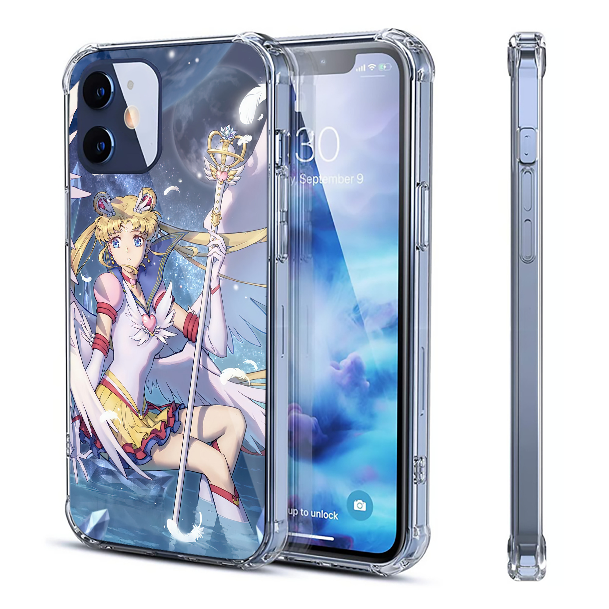 （画像用） 美少女戦士セーラームーン Sailor Moon 【iPhone 12シリーズ対応】透明スマホケース（クリアソフトケース）